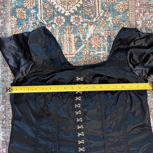 Vintage Tripp NYC Black Lace Corset Gothic Women’s 3X Steampunk Top Blouse Y2K - Picture 5 of 5